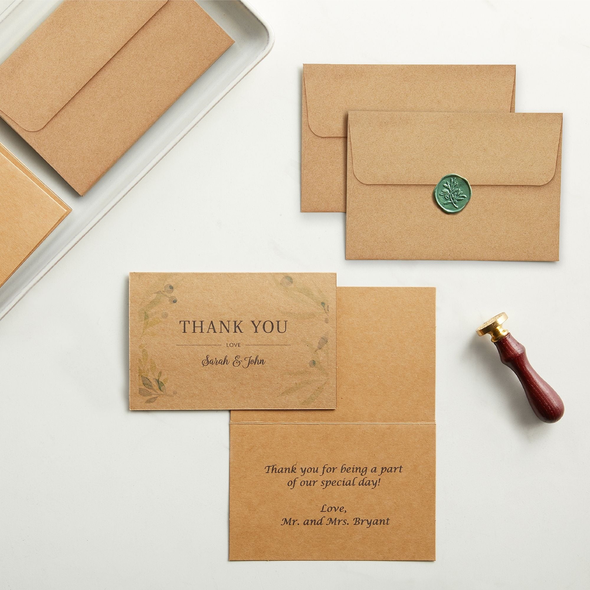 100 Pack Blank Cards and Envelopes 4x6, Bulk Kraft Paper Greeting Cards for DIY Card Making, Wedding, Birthday, All Occasions