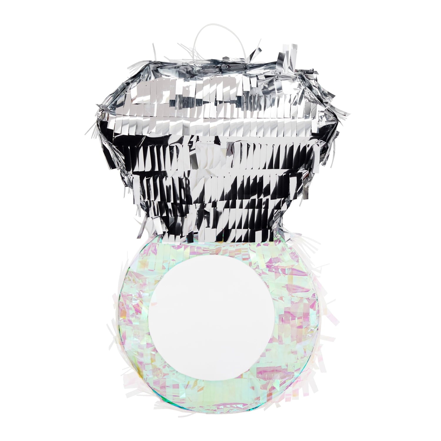 Diamond Ring Pinata for Bridal Shower Centerpieces, Engagement Decorations, Bachelorette Party Supplies (7.2 x 7.1 x 11.0 In)