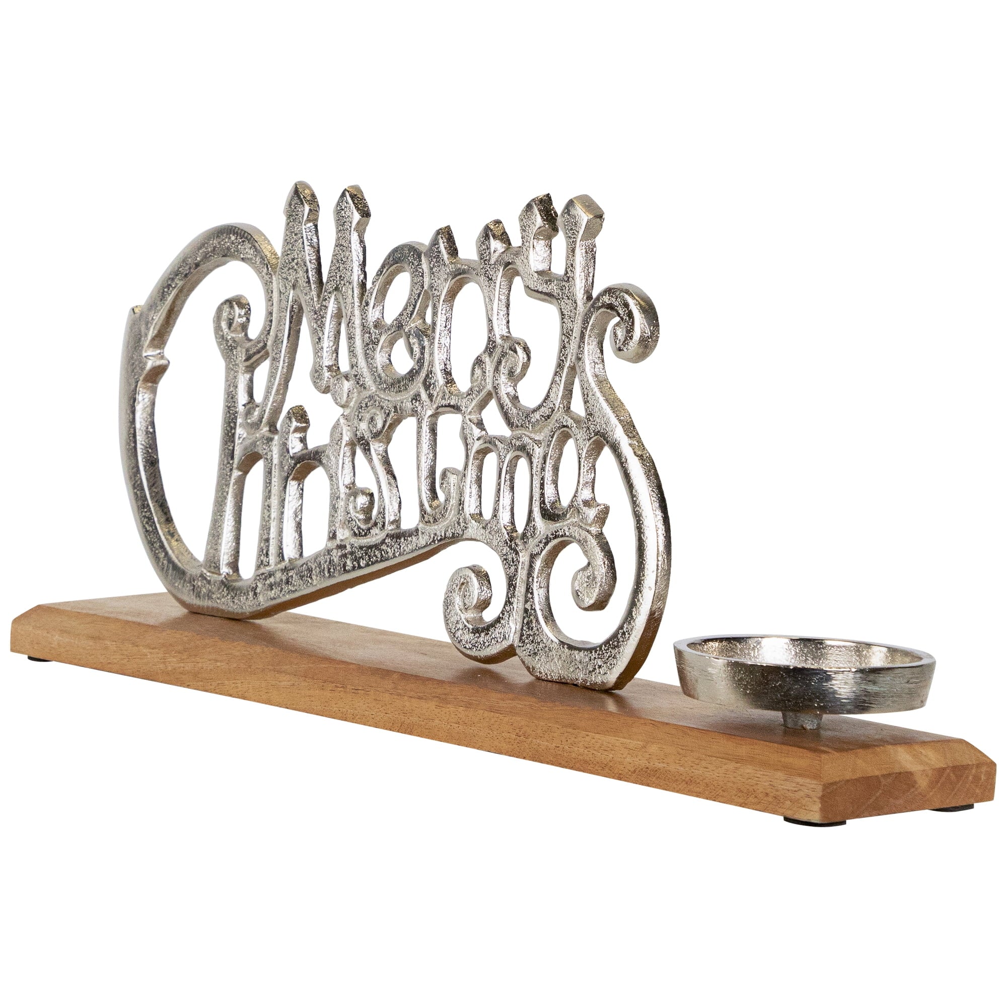 Northlight "Merry Christmas" Metal Sign Votive Candle Holder -15.5"