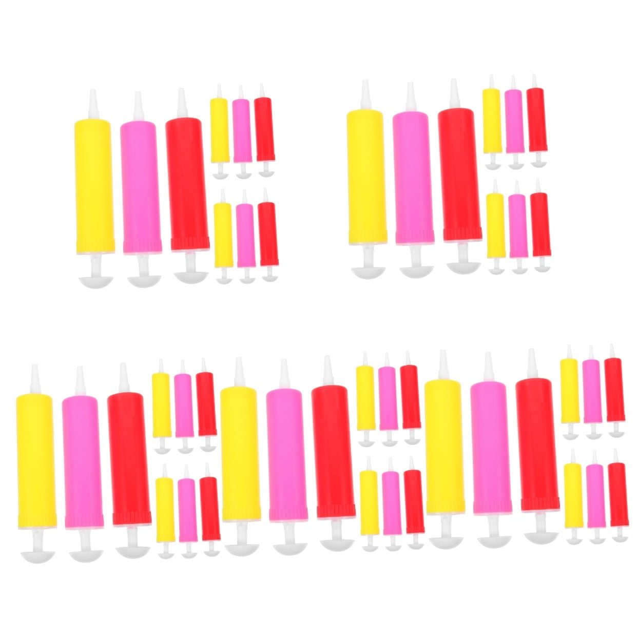 5 Pieces Coin Sliders Manual Air Pump Balloon Inflator Birthday