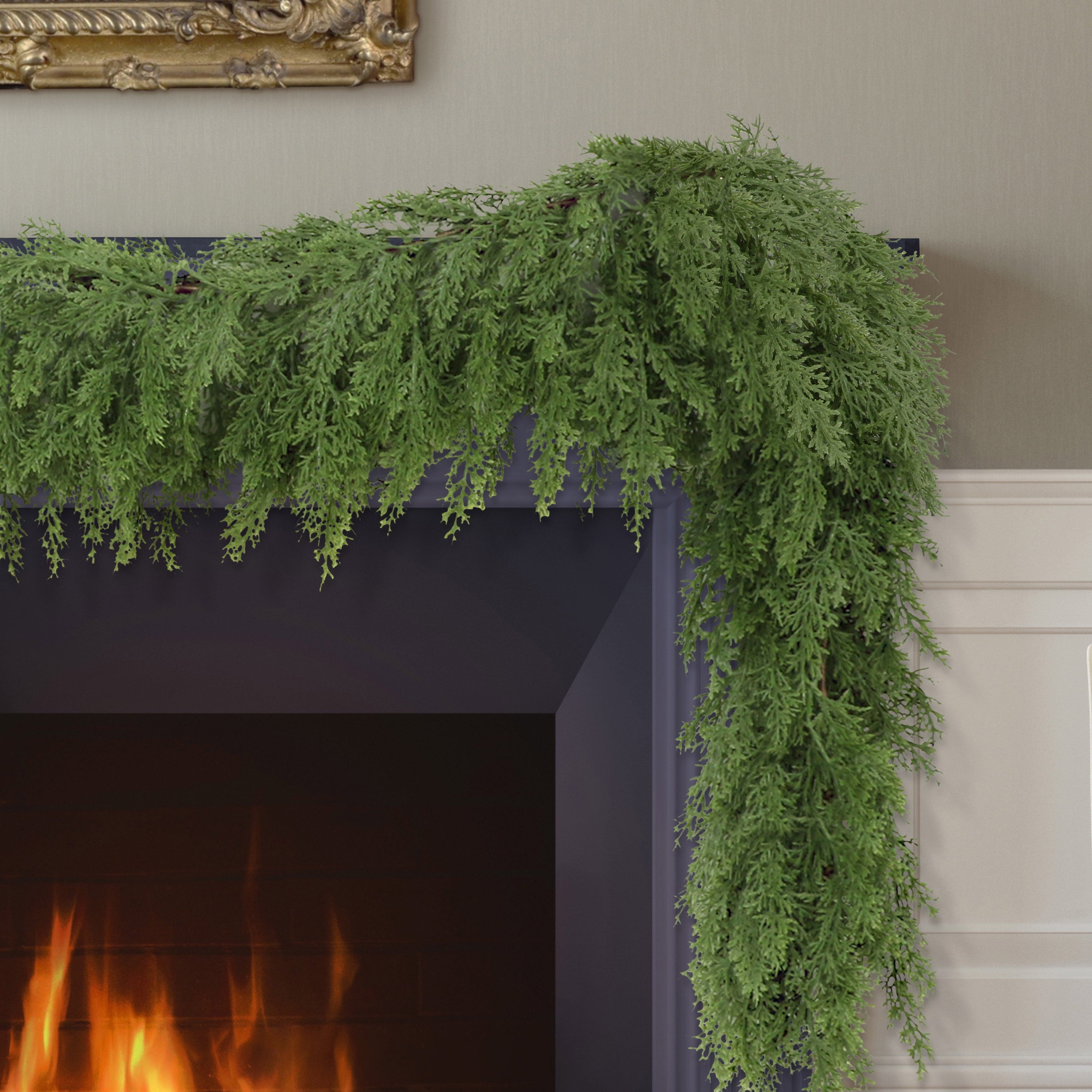 9 ft. x 10 in. Artificial PE Cedar Garland