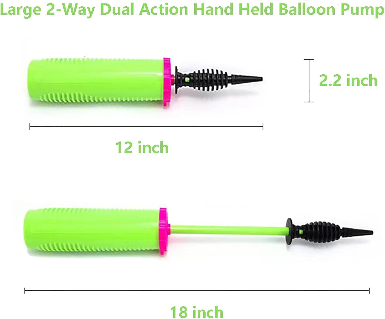 Balloon pump handheld two-way double-action air pump, suitable for balloons, yoga balls, swimming rings