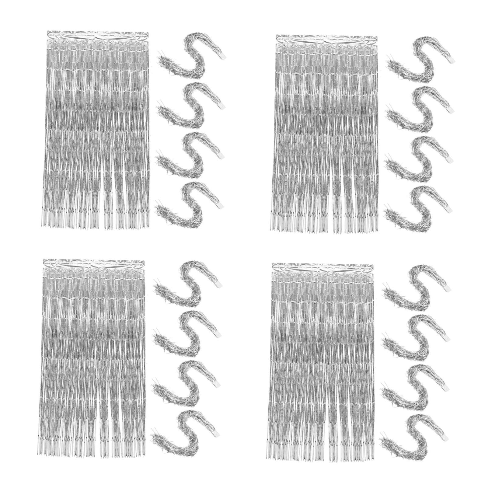 Hemoton 20 pcs Festive Fringe Backdrop Curtains for Photo Booth Backgrounds Wall Decor Streamer Curtain Backdrop for Party