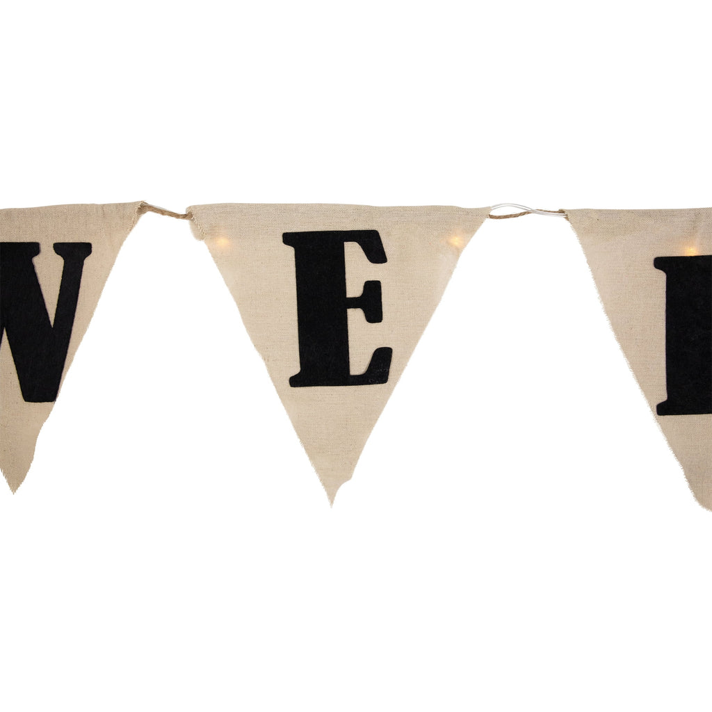 Northlight Halloween White Plastic Party Banner, 11"