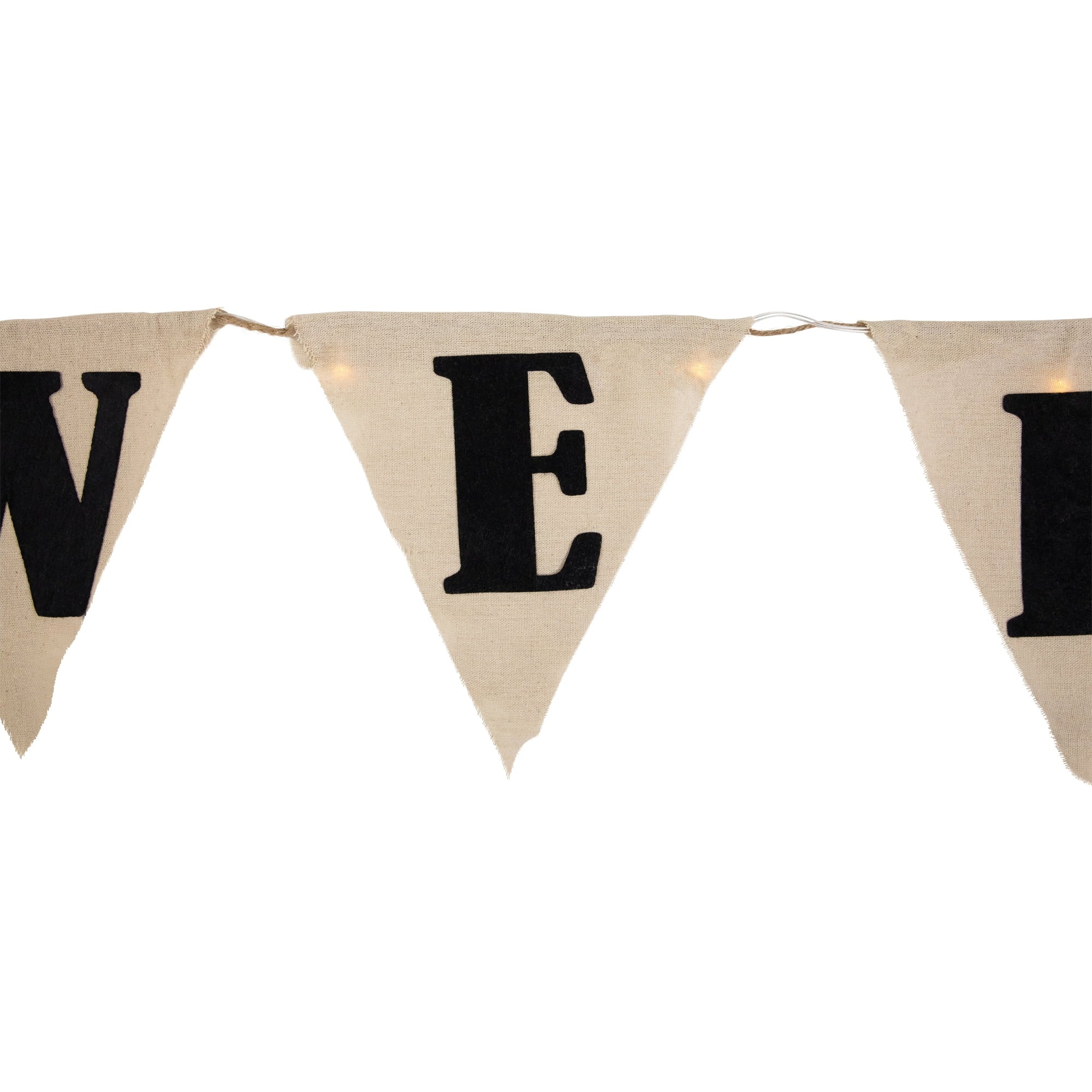 Northlight Halloween White Plastic Party Banner, 11"