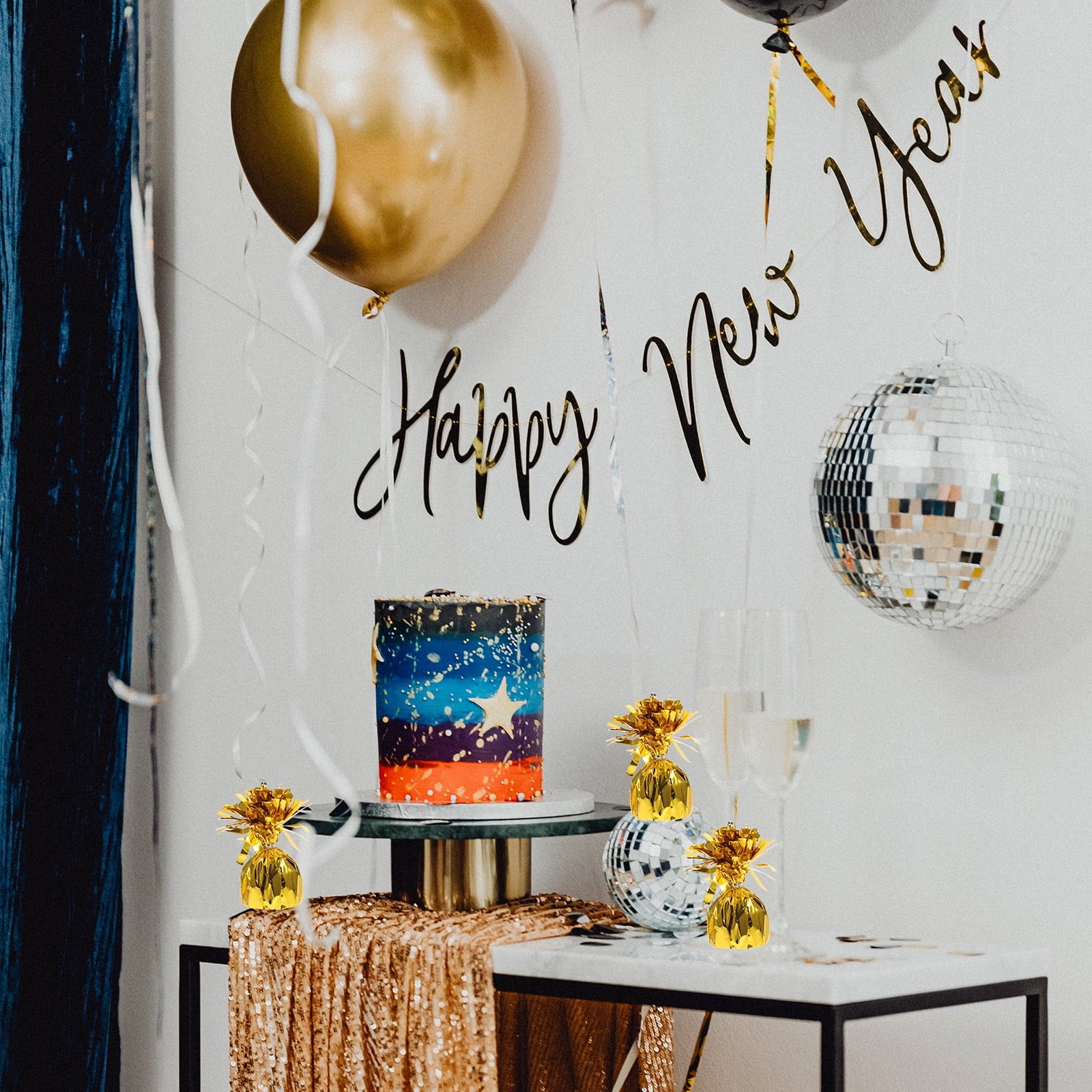 8 Pcs Balloon Gravity Pendant Christmas Sto Balloons Hot Air Decorations Weighted Base Helium Weights Hang Aluminum Foil Cement