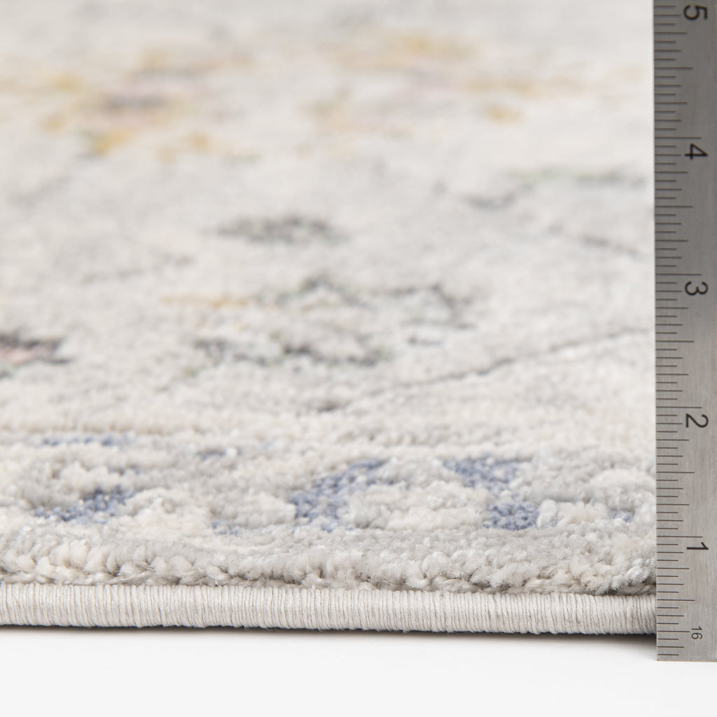 Better Homes & Gardens Persian Blooms Silver Indoor Area Rug, 5' x 7'