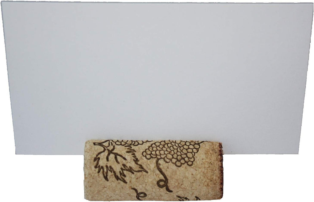 Variety of Wine Cork Place Card Holders with Cards (Set of 25)