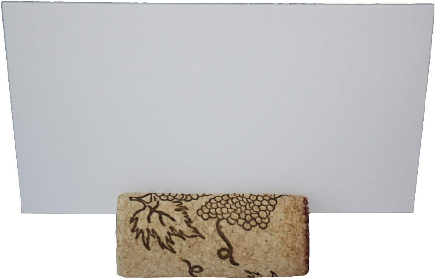 Variety of Wine Cork Place Card Holders with Cards (Set of 25)