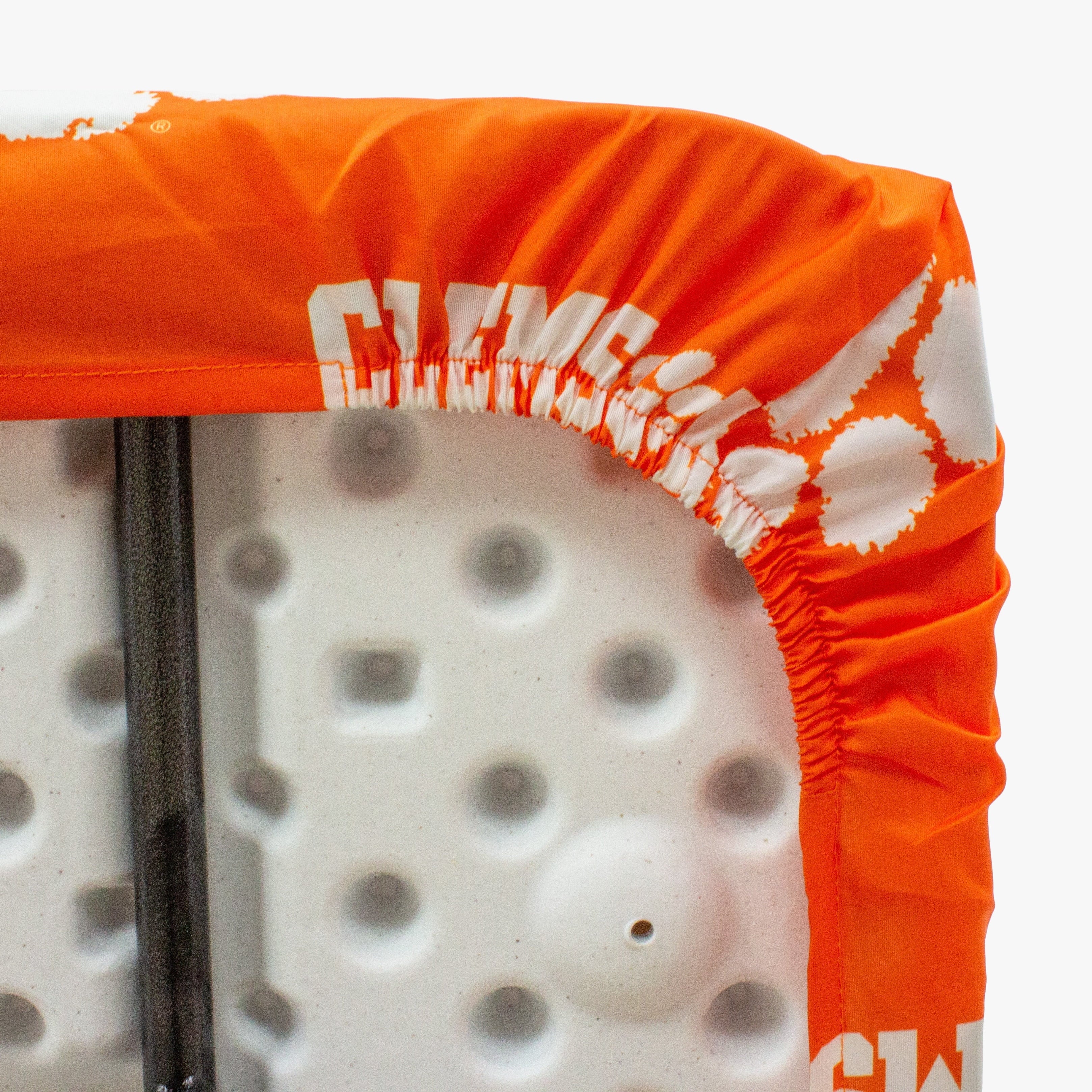 Clemson Tigers Tailgate Fitted Tablecloth, 72" x 30", 6 ft table - 72" x 30", 6 ft table