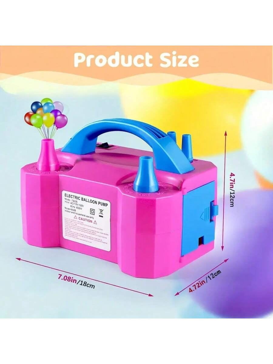 FTHUI   Portable Electric Balloon Pump/Electric Balloon Inflator Decoration, Suitable For Parties, Gifts, Wedding Celebrations, Holiday Party Decoration, Balloon Pump,Red