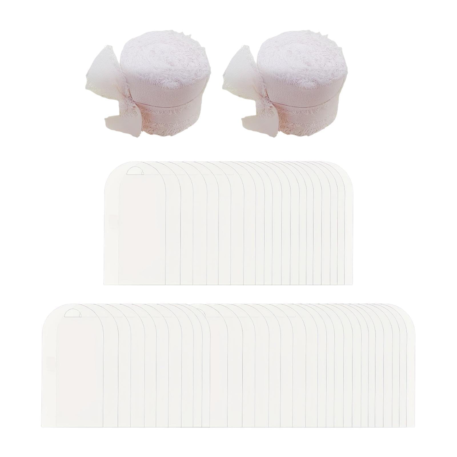 Sharprepublic 50 Pieces Acrylic Place Cards Blank Gift Tags for Office Restaurant Birthday