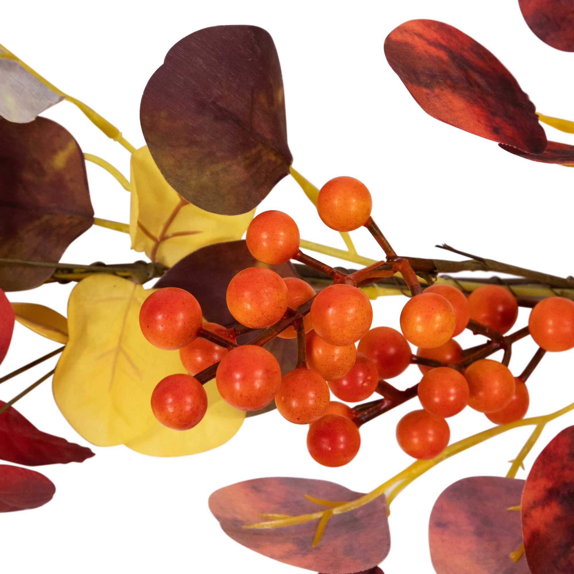 Northlight 5' x 8" Berries and Leaves Artificial Fall Harvest Garland, Unlit