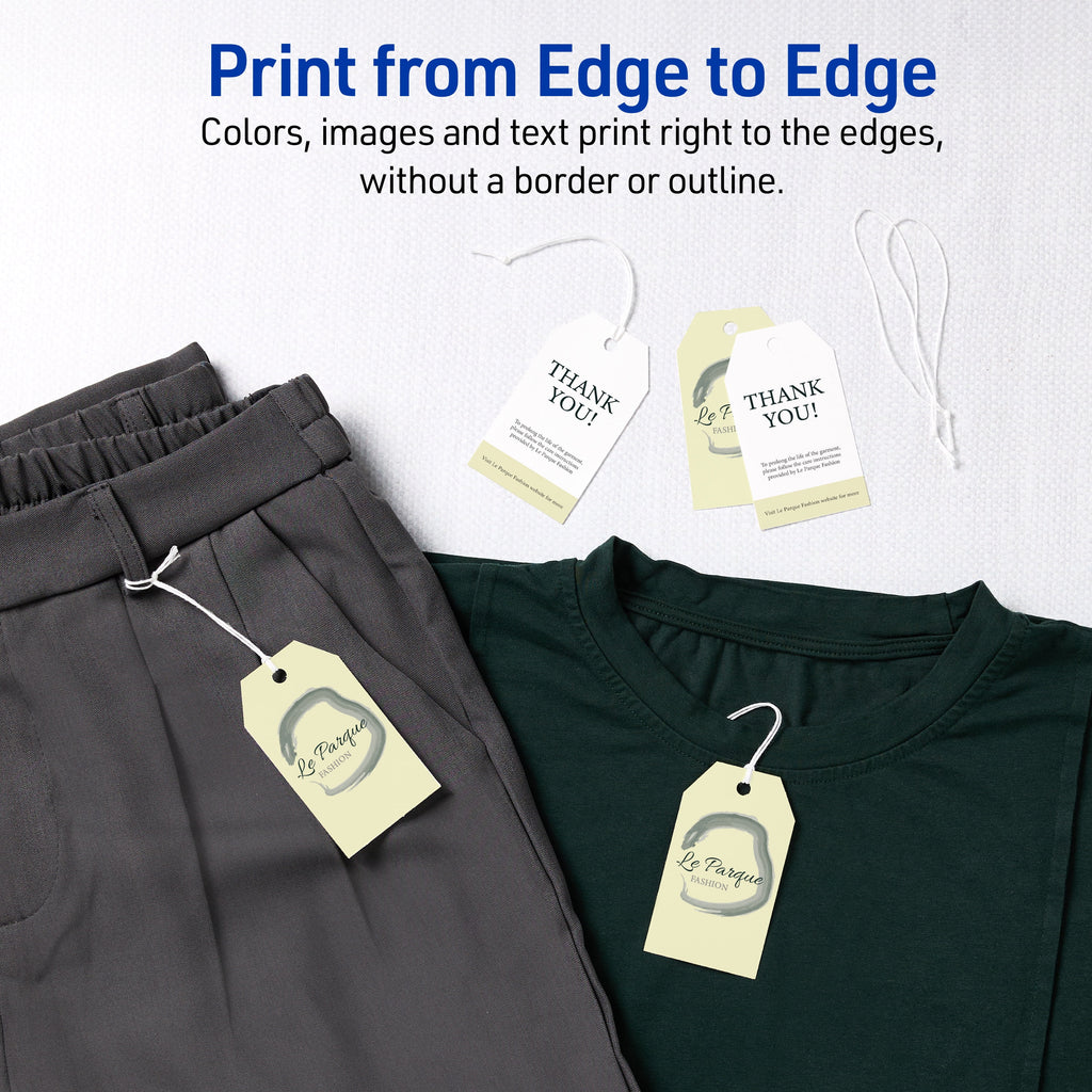 Avery Printable Tags with String, 2" x 3.5", 96 White Tags (22802)
