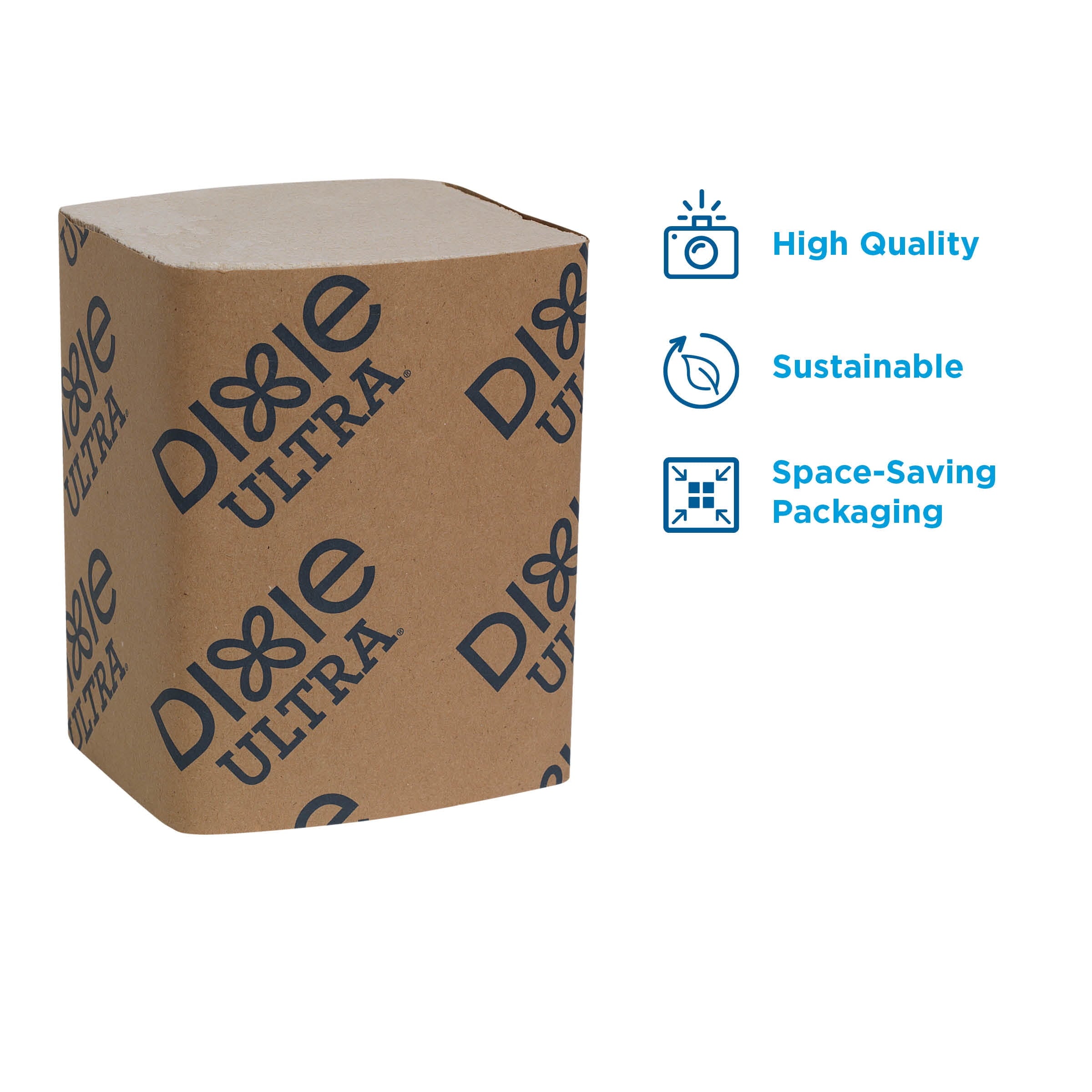 Dixie Ultra 2-Ply Interfold Paper Napkin, 32019, White, 6,000 Count