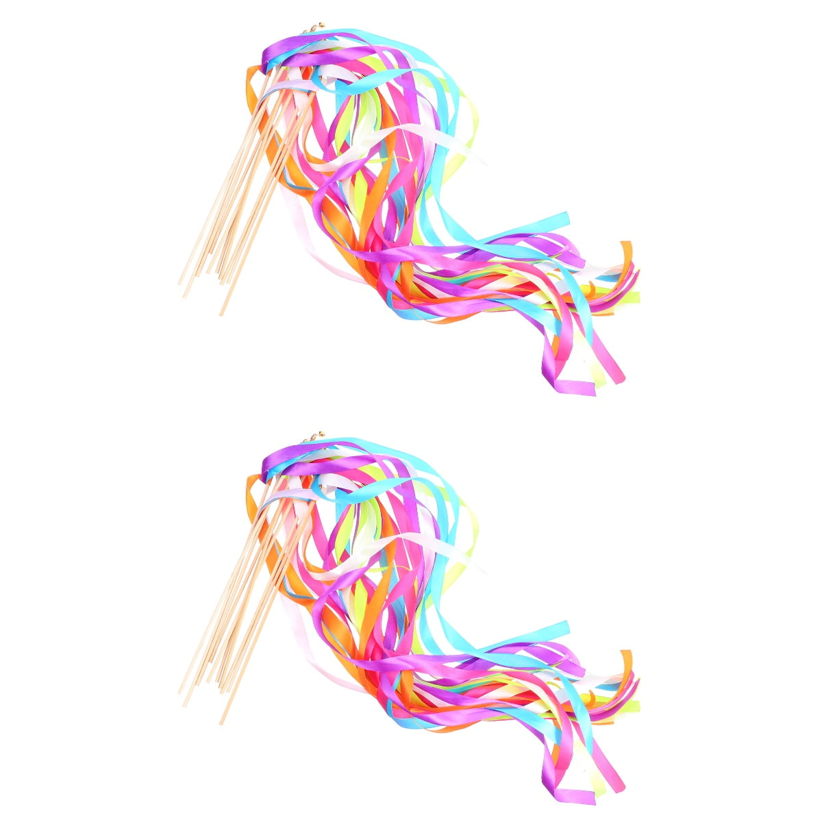 20 pcs Wedding Fairy Sticks Party Ribbon Sticks Party Favors Random Color