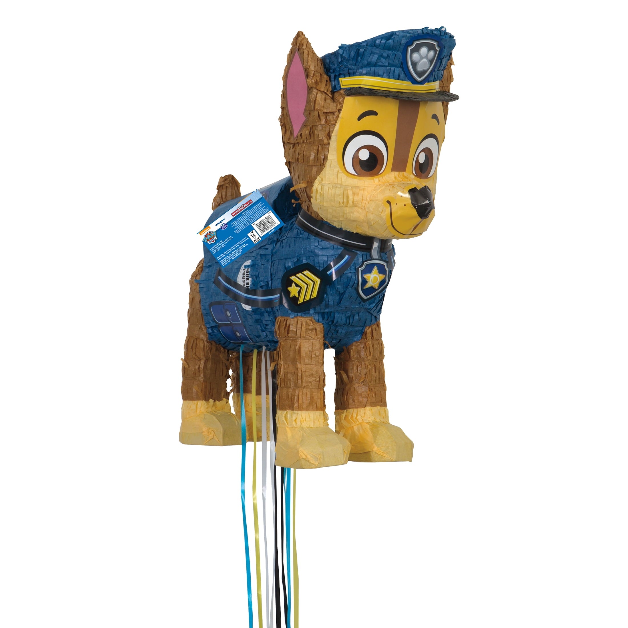 Chase PAW Patrol Pinata, Pull String, 15 x 18in