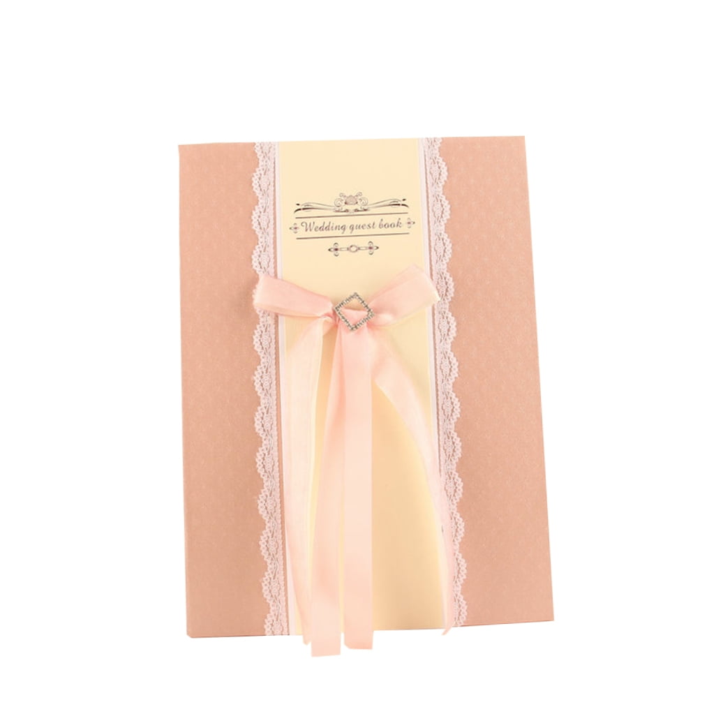WHAMVOX  The Sign Bridal Wedding Decorations Guest Book Alternative Pink