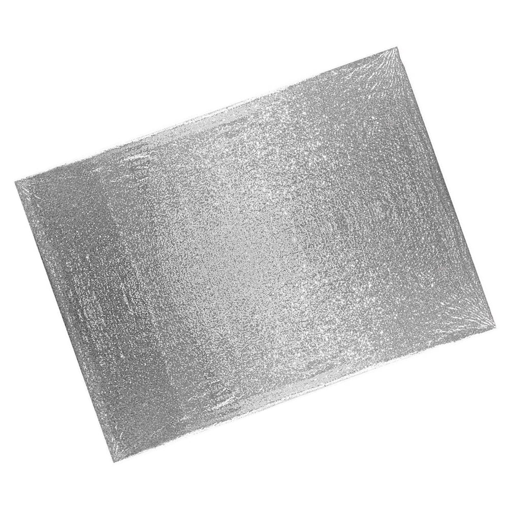 HOMEMAXS  3 Pieces Silver Fabric Backdrop Curtain Sparkly Drape Bride