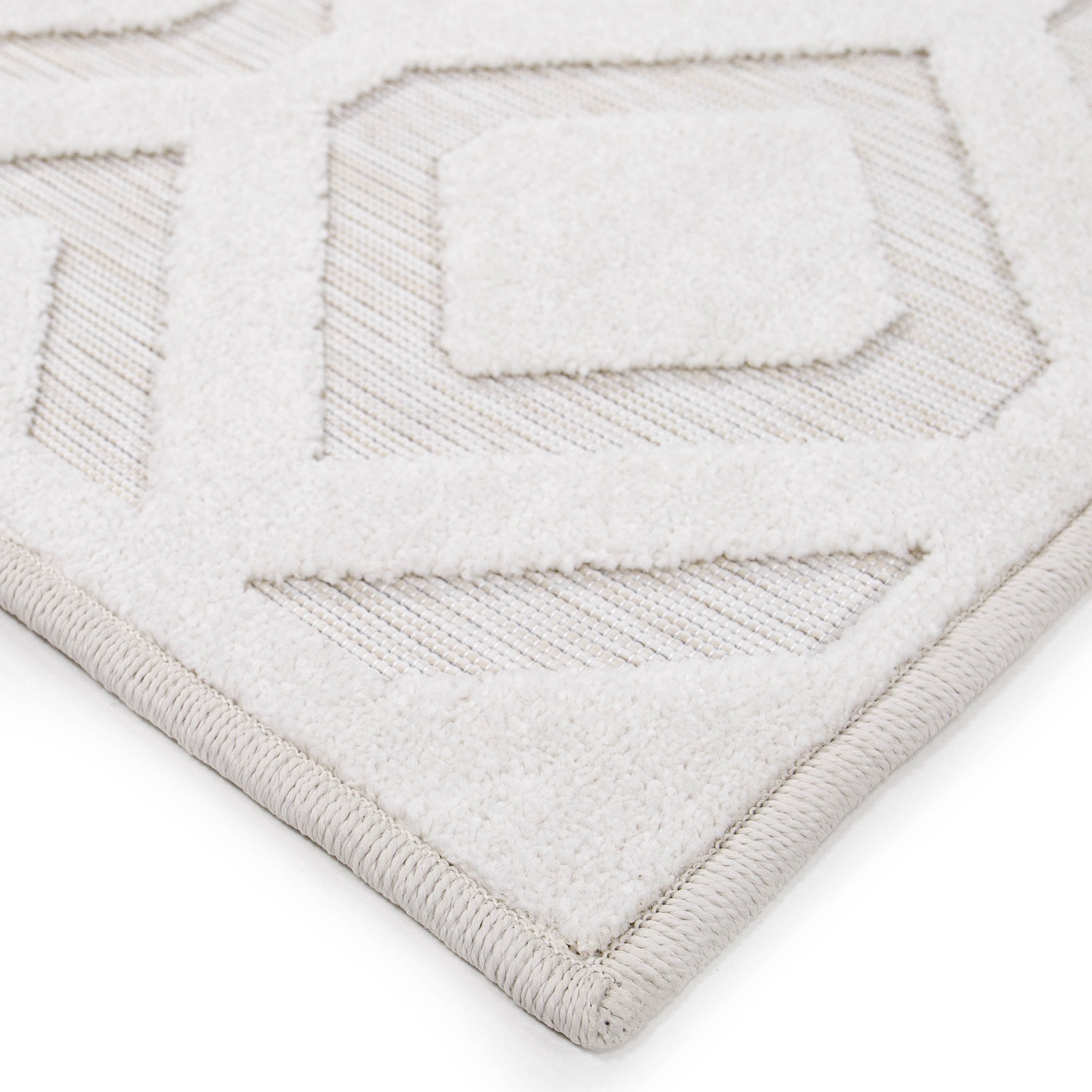 My Texas House Grapevine 1'11" X 7'6" Natural Geometric Runner Rug