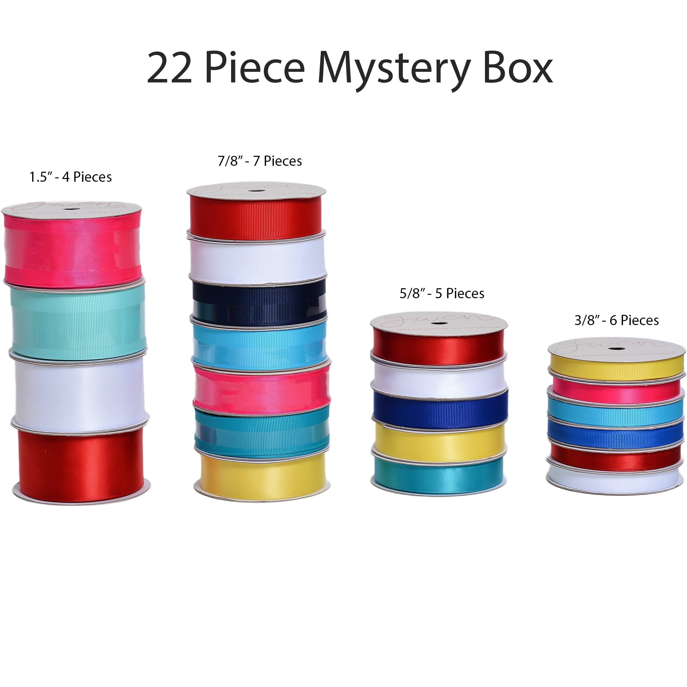 Gwen Studios 22 Piece Vibrant Summer Palette Mystery Ribbon Box