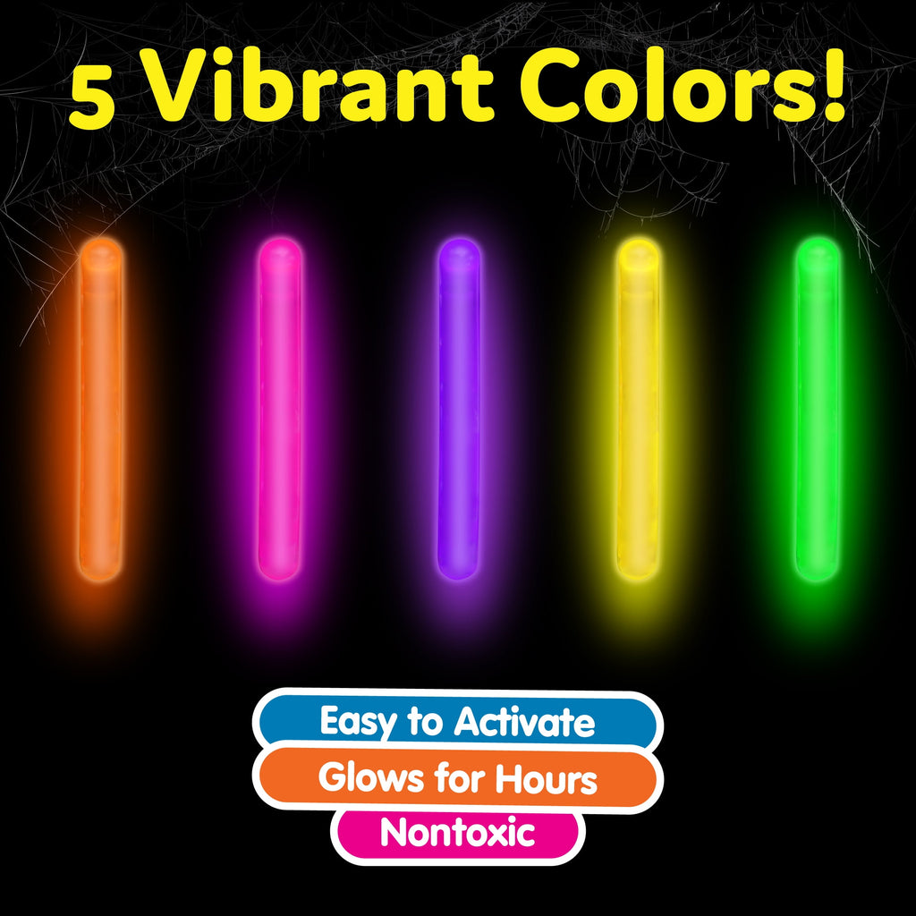 Party Sticks Mini Glow Sticks | 200pcs Glow in the Dark Easter Party Supplies