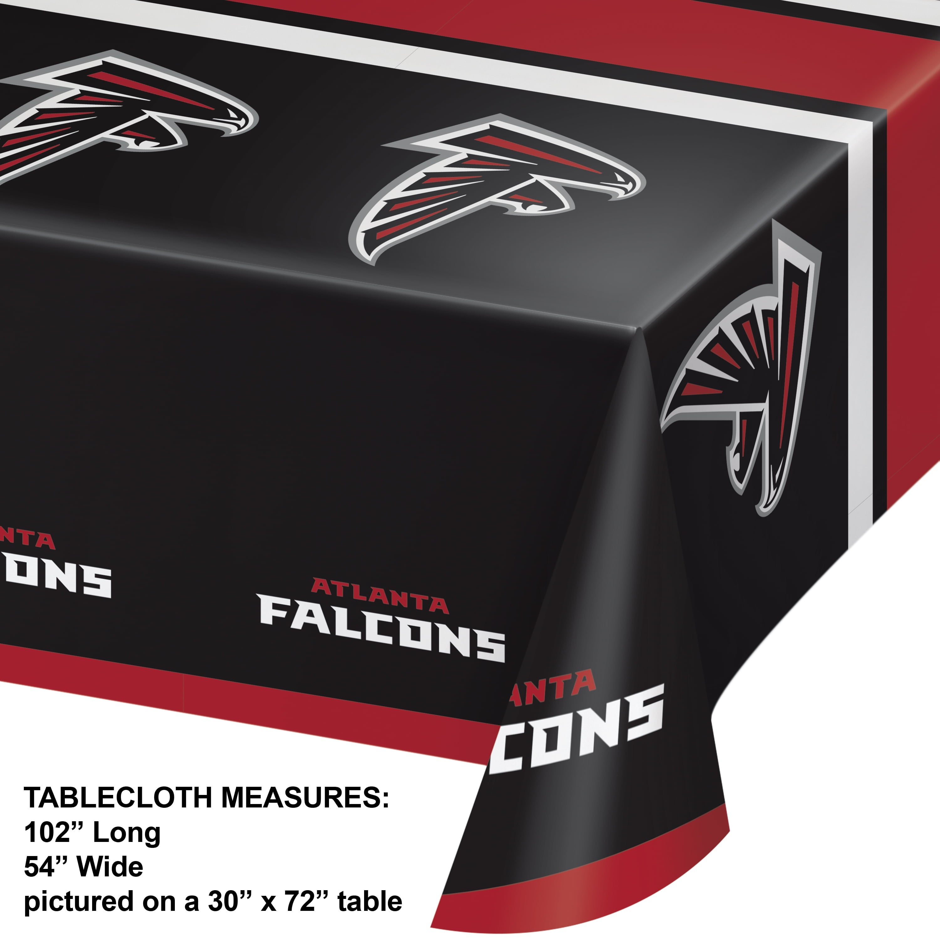 Atlanta Falcons Plastic Tablecloths, 3 Count