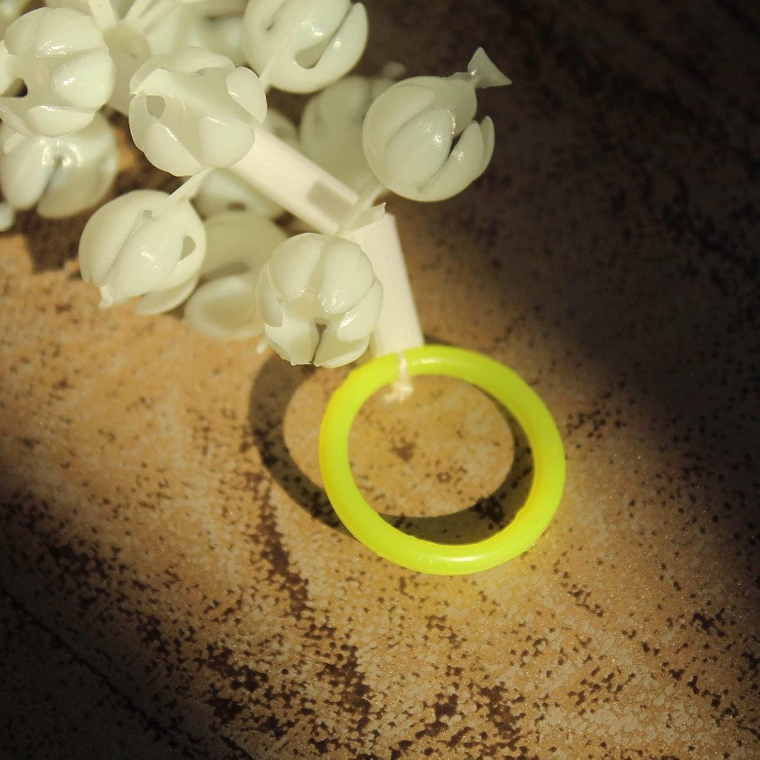 TIED RIBBONS 6 pcs Jasmine Garland | White 5 Ft | Mogra Flower Garland for Pooja, Home Decor, Indian Wedding, Party, Eid, Diwali, Event - Plastic Jasmine Garland for Decoration