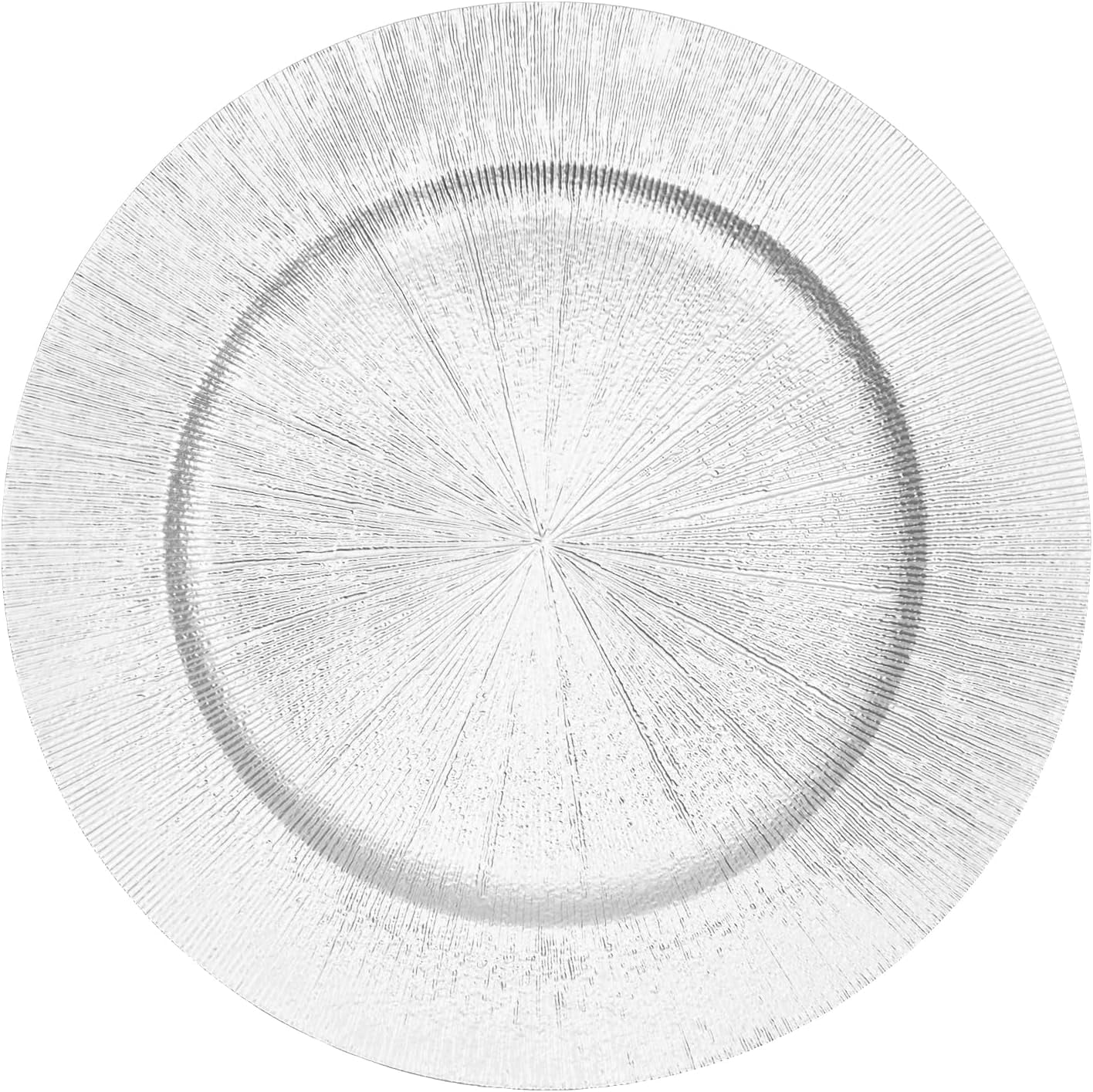 50Pcs Charger Plates Set, 13" Round Plates Plastic Charger Plate Decorative Round Plate Chargers Wedding Decorative Table Charger Plates for Dinner Wedding Party Event Tabletop Setting Decor Silver