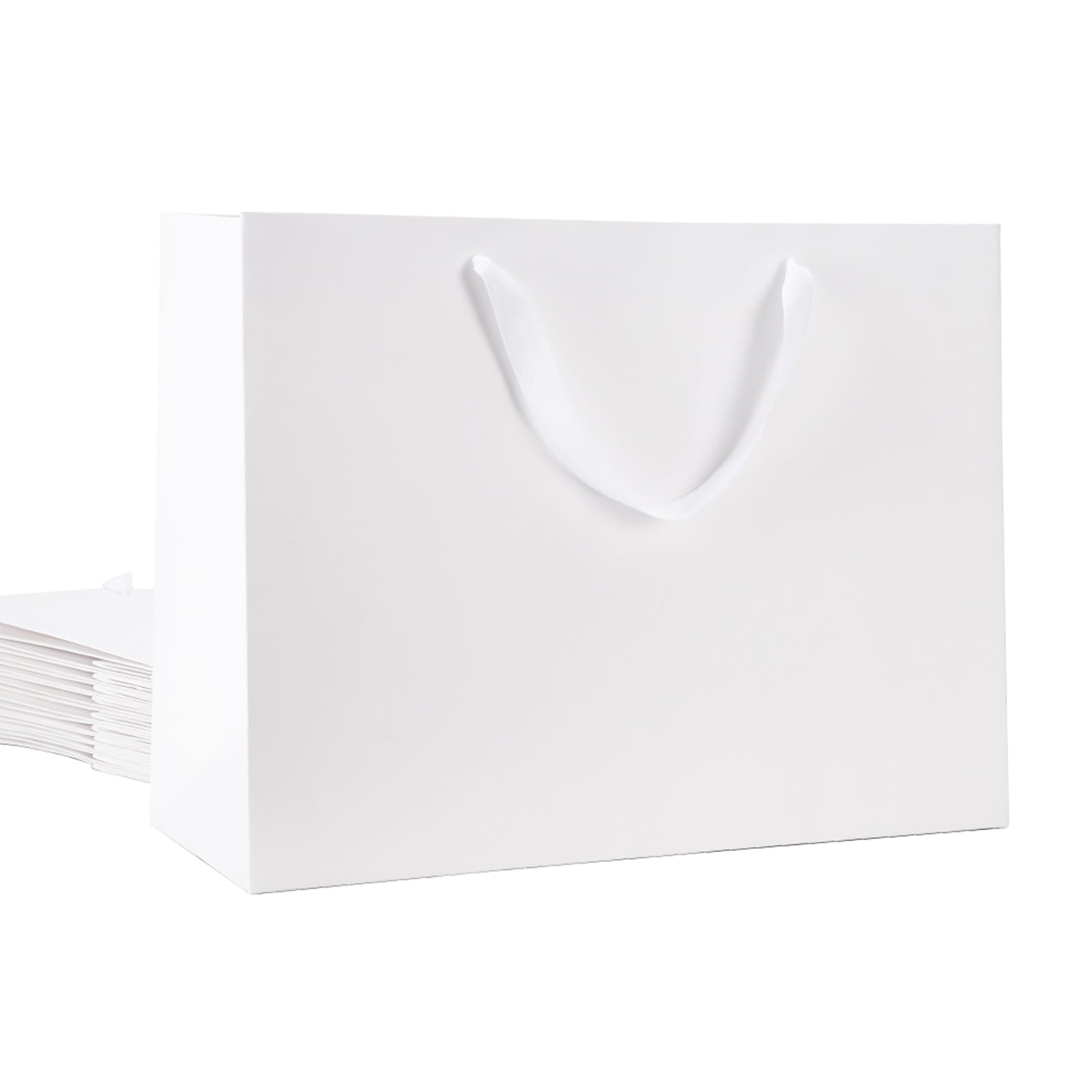JINMING 12 Count Pink Extra Large Gift Bags, 16x6x12 inches, Extra Large Paper Bags with Handles