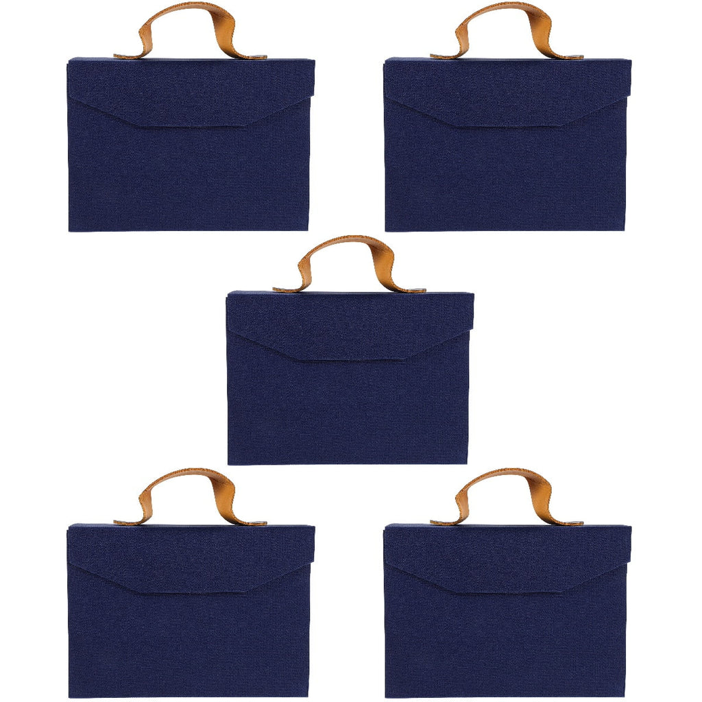 unbranded 5pcs Gift Box with Handle Gift Box Wedding Presents Packaging Box Holiday Gifts Box